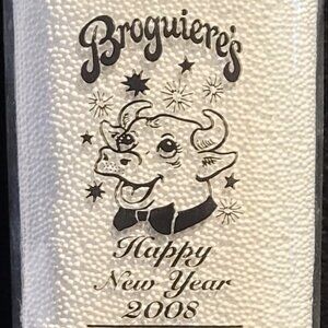Broguiere's Dairy Milk Bottle HAPPY NEW YEAR 2008 - holidays